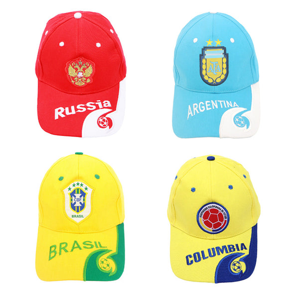 2018 Russia World Cup fans productsgifts baseball hats wholesale peaked Snapback cap sun hat for men women and children