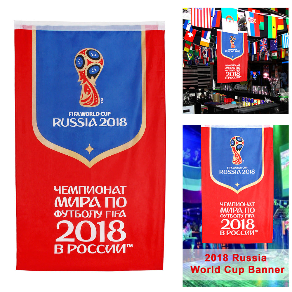 2018 Russia World Cup Fans Bar Theme Decorative Flag Poster Flag Mall KTV Layout Flag Hanging Flag For Festival The World Cup