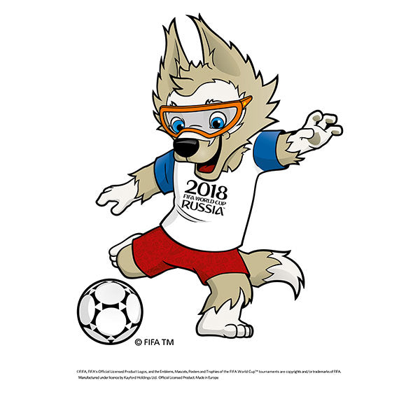 Official authorized 2018 football Russia Zabivaka mascot kick sticker fans souvenir limited edition authentic football gift